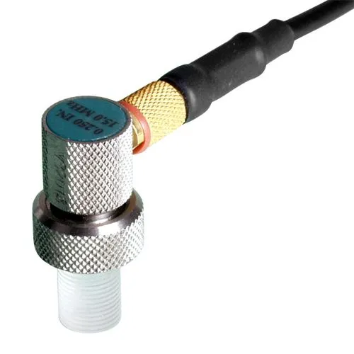 1/4" diameter, 15 MHz delay line transducer with cable T-402-5507 Checkline