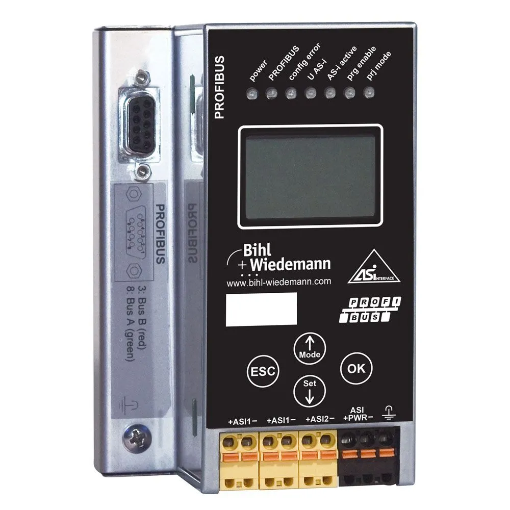 ASi-3 PROFIBUS Gateway in Stainless Steel BWU2234 Bihl+wiedemann