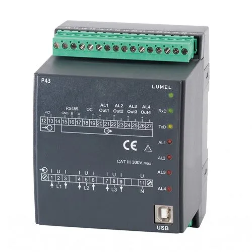 Bộ chuyển đổi tín hiệu điện 3 pha P43 Lumel