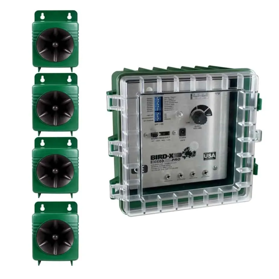 BROADBAND PRO 4-SPEAKER BIRD REPELLER SYSTEM – Máy đuổi chim băng thông rộng,Bird X,,TTN