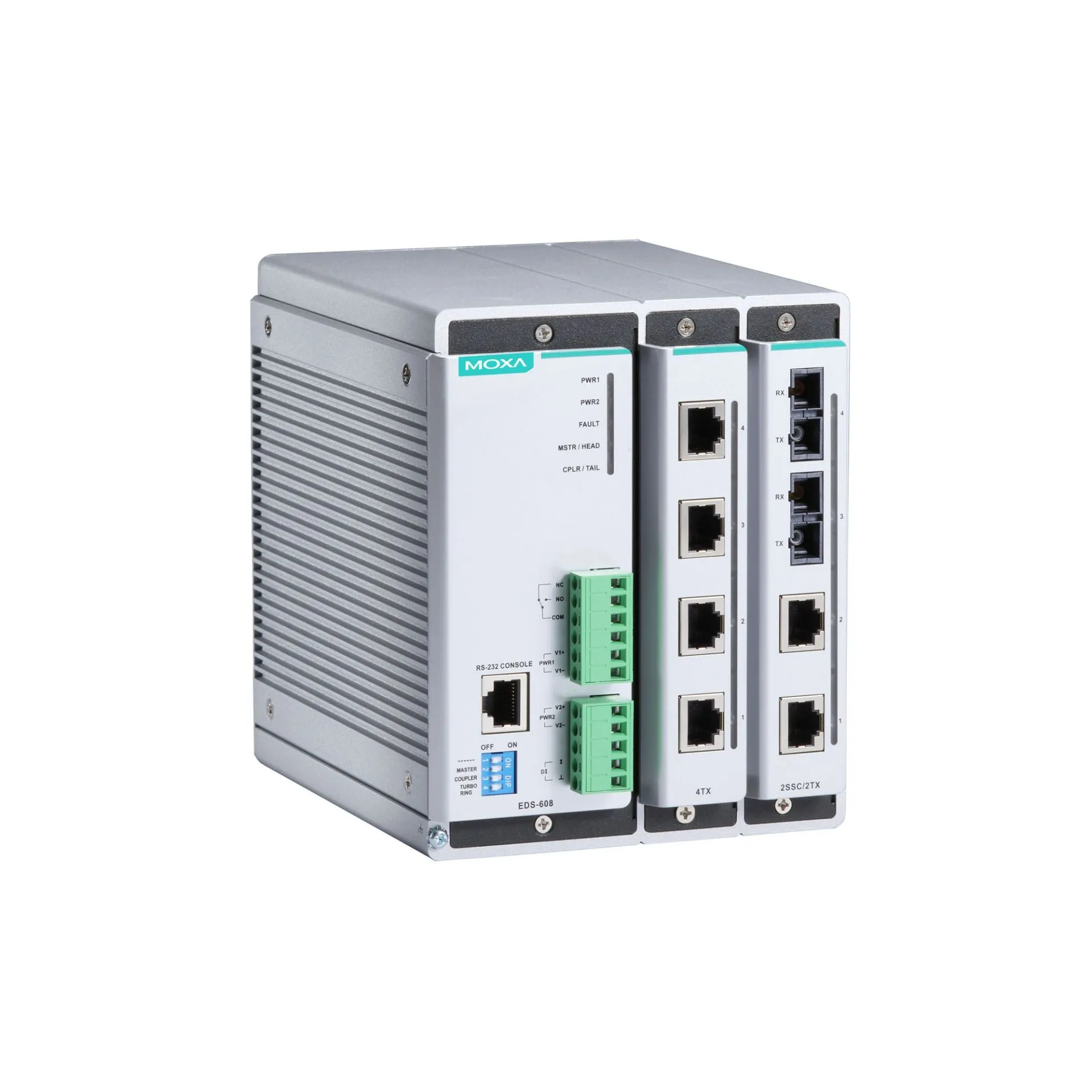 Compact managed Ethernet switch EDS-608 MOXA