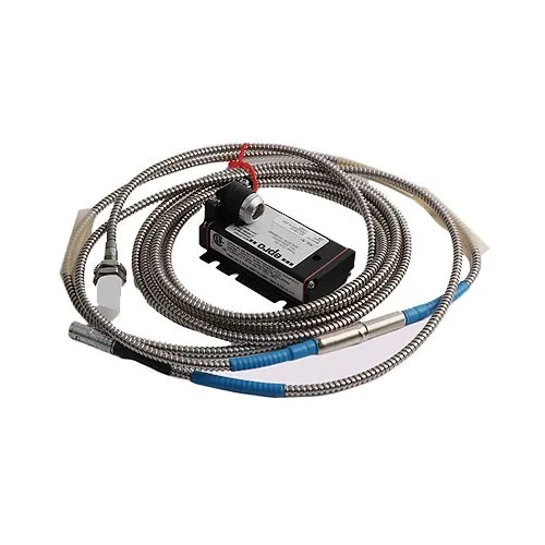 ECS 8MM, M10X1, ARMOR, 25MM SLEEVE, 1+3M CAB, LEMO PR6423/010-000 Epro/Emerson
