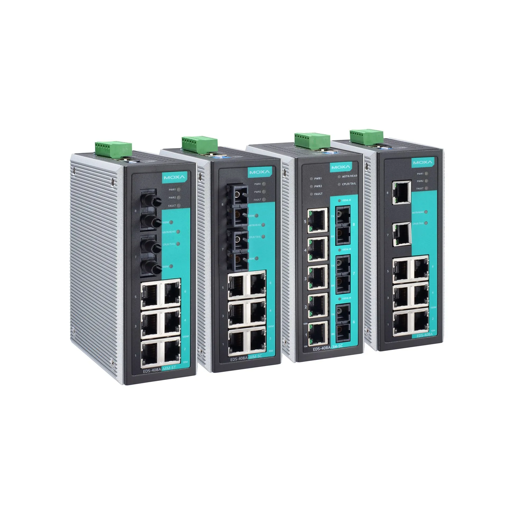 Entry-level Managed Industrial Ethernet Switch Model: EDS-408A-2M1S-SC