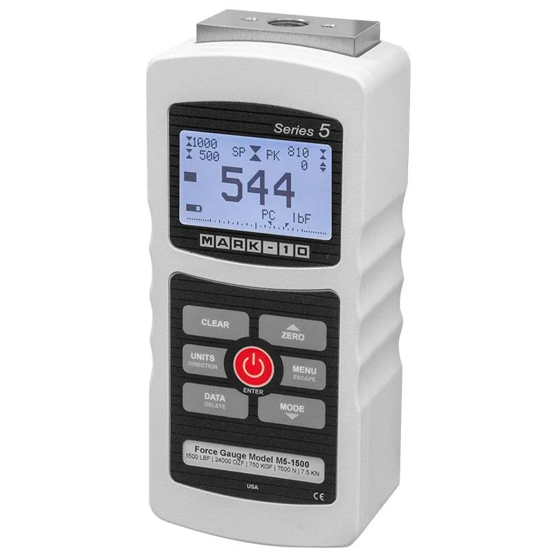Force gauge, 1500 lbF / 24000 ozF / 750 kgF / 7500 N / 7.5 kN M5-1500 MARK-10 Vietnam