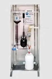 Gas Purity Tester Complete kit comprises: -C02 Purity tester; - pair of Protective gloves - Protective glasses; - Two plastic containers; - flexible Hose 900138 (911003) ASCO CO2 Vietnam