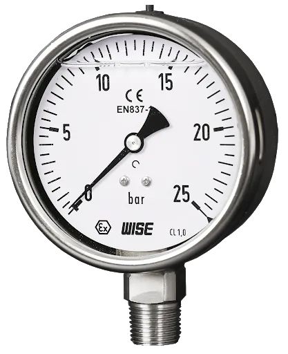 Liquid filled industrial pressure gauge P2584A3EDH062300 Wise Control Vietnam