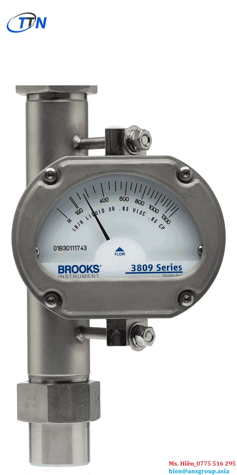 Metal Tube Variable Area Flow Meters MT3809