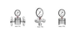 Pressure gauge with diaphragm seal - Đồng hồ áp suất / áp kế kiểu màng Wise Control Vietnam