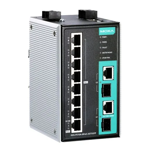 Thiết bị chuyển đổi EDS-P510A-8PoE-2GTXSFP MOXA