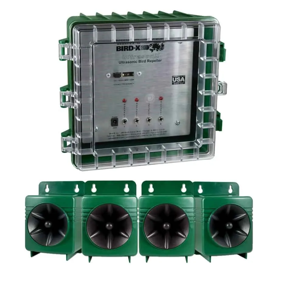 ULTRASON X™ 4-SPEAKER BIRD DETERRENT SYSTEM – Máy đuổi chim ULTRASON X™ 4 loa,Bird X,TTN